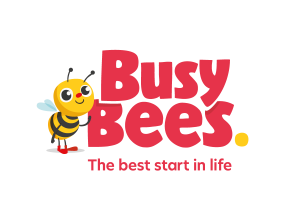 Busy Bees Logo With Tagline