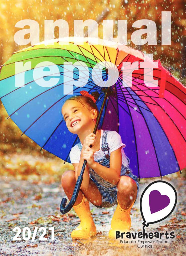 Bravehearts Annual report 2020/21 cover