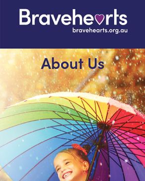 cover of Bravehearts About Us brochure