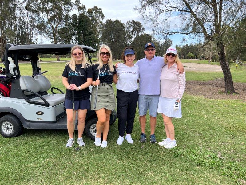 Evolve Legal golfers with Bravehearts CEO