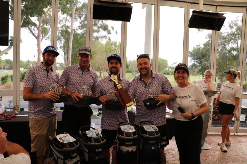 Photo of Golf Day winners with Bravehearts CEO