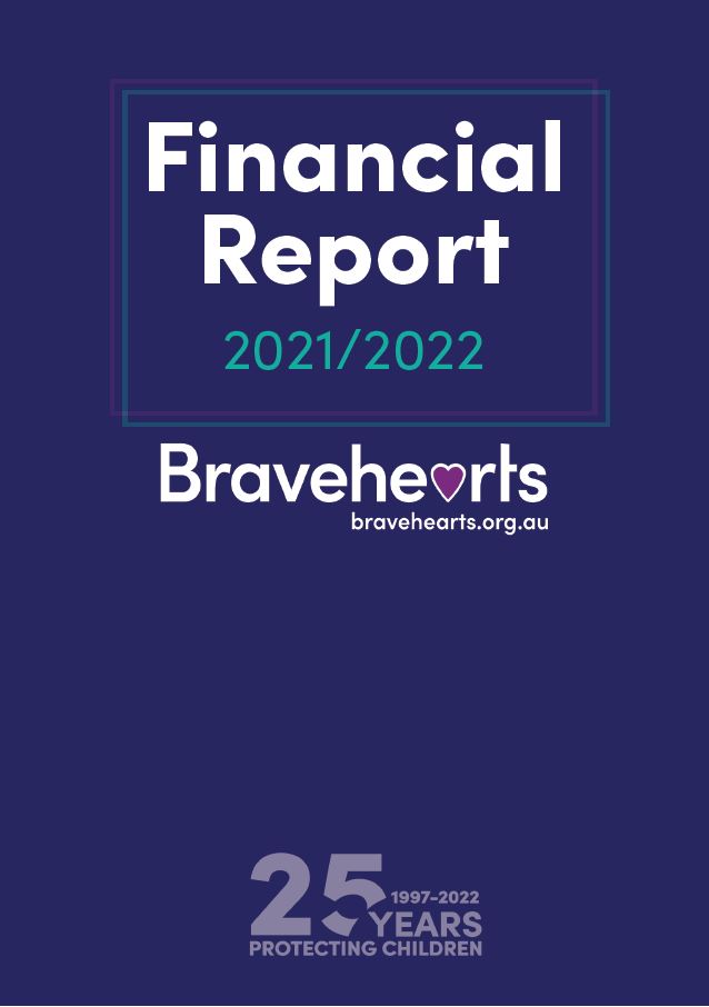 Bravehearts Financial Report 2021/2022 Cover