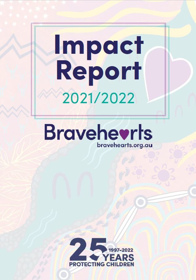 Cover of Bravehearts Impact report 2021/2022