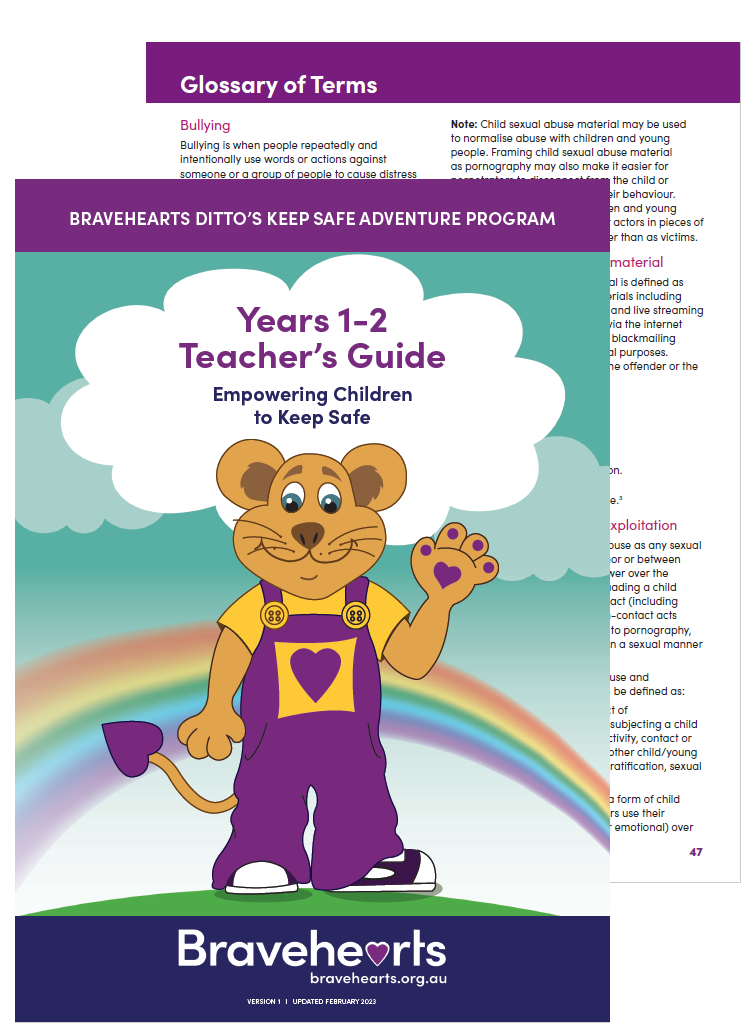 Bravehearts Ditto's Keep Safe Adventure Program - personal safety teaching resources